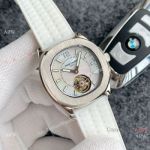 Copy Replica Patek Philippe Nautilus Tourbillon Women Watch SS MOP Dial